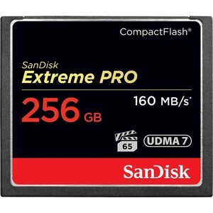 Carte compactflash SanDisk Extreme PRO - 256 Go - 160 Mo/s en Lecture - 140 Mo/sSpaceen Écriture