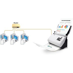 Plustek SmartOffice PN30U Einzugsscanner - 600 dpi Optische Auflösung - 48-bit Farbtiefe - 16-bit Graustufen - USB