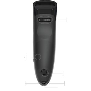 Socket Mobile SocketScan S730 Handheld Barcode-Scanner - Kabellos Konnektivität - Schwarz - 4,57 m Scan-Abstand - 1D - Laser