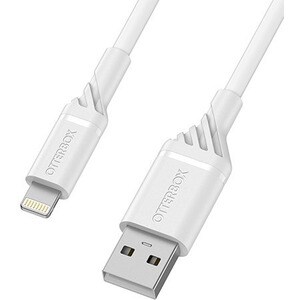 OtterBox USB A-Lightning 1M Robustes Kabel, Cable Mid-Tier, Weiß
