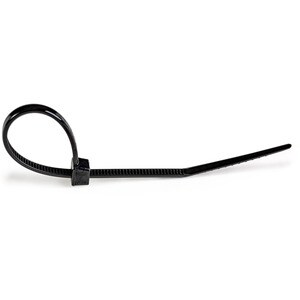 StarTech.com Kabelbinder - 152x3 mm, selbstsichernde Nylon-Kabelbinder mit gebogener Spitze, 94V-2/UL, schwarz, 1000 Stück