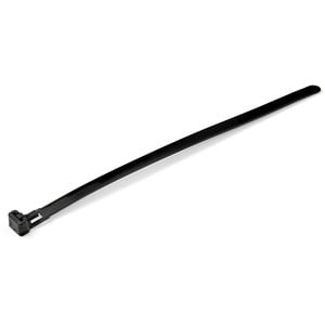StarTech.com Kabelbinder - 203x4 mm, lösbare Nylonbinder, Innen- und Außenbereich, 94V-2/UL, schwarz, 100 Stück - Kabelbin