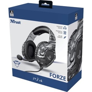 Trust Forze 488 Kabel Kopfbügel Stereo Gaming Headset - Grau - Binaural - Ohrumschließend - 20 Hz bis 20 kHz Frequenzgang 