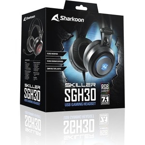 SKILLER SGH30 Kabel Kopfbügel Stereo - Schwarz - Binaural - Ohrumschließend - 20 Hz bis 20 kHz Frequenzgang - 240 cm Kabel