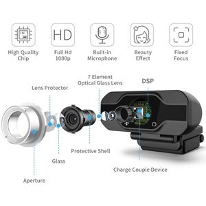 NETPATIBLES - IMSOURCING Webcam - USB - Retail - 1920 x 1080 Video RETAIL PACK SEALED
