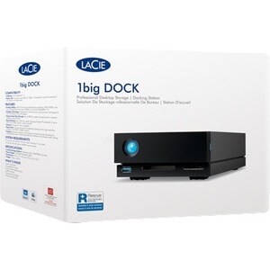 LaCie 1big Dock Desktop Festplatte - Extern - 18 TB - Notebook Unterstütztes Gerät - USB 3.0, Thunderbolt 3 - 7200U/Min - 