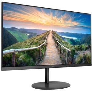 AOC Q24V4EA 24 Zoll Class WQHD LCD-Monitor - 16:9 Format - Schwarz - 60,5 cm (23,8 Zoll) Viewable - IPS-Technologie (In-Pl