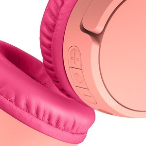 Belkin SOUNDFORM Mini Kabel/Kabellos Auf den Ohren, Kopfbügel, Über das Ohr Stereo Headset - Rosa - Binaural - Geschlossen