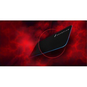 SUREFIRE Silent Flight RGB-680 Gaming-Mauspad - 3 mm x 680 mm x 280 mm Abmessung - Polyester, Naturkautschuk - Rutschfest,