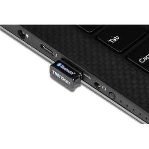 Trendnet TBW-110UB, USB Typ-A, Bluetooth, Schwarz, Laptop, 0,0003 Gbit/s, 0 - 40 °C
