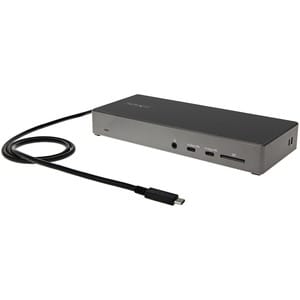 StarTech.com Docking Station USB-C Triple Écran 4K, Alim. 100W , 2x DisplayPort 1.4 & HDMI 2.0, Hub 6 Ports USB (2x 10Gbps