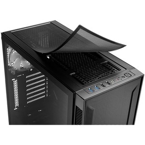 TG6M RGB. Formfaktor: Tower, Typ: PC, Produktfarbe: Schwarz. Platzierung der Stromversorgung: Boden. Installierte Lüfter (
