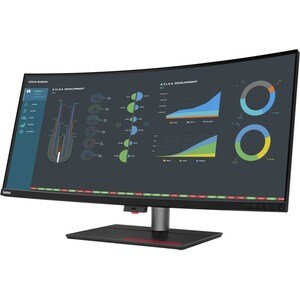 Lenovo ThinkVision P40w-20 40 Zoll Class WUHD Gekrümmter Bildschirm LCD-Monitor - 21:9 Format - Schwarz - 100,8 cm (39,7 Z