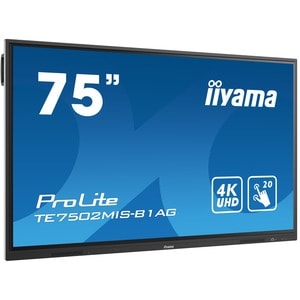 iiyama ProLite TE7502MIS-B1AG 190,5 cm (75 Zoll) LCD Digital-Signage-Display - Touchscreen - 3840 x 2160 - 400 cd/m² - 216