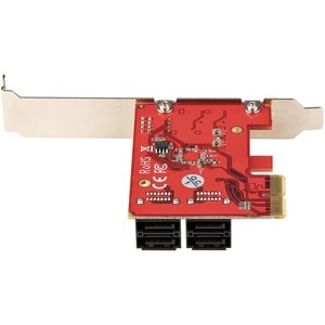 StarTech.com PCIe SATA Controller Karte, 4 Port SATA 3 Erweiterungskarte, 6Gbit/s, Full-/Low-Profile Blende, Festplatten/S