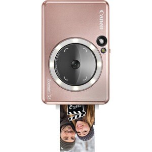 Canon Zoemini S2. Produktfarbe: Roségold, Maximum Brennweite (äquivalent 35 mm Kleinbild): 25,7 mm, Fotopapiergrössen (imp