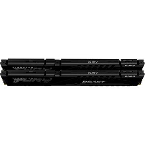 Kingston FURY Beast RAM-Modul für Hauptplatine - 32 GB (2 x 16GB) DDR5 SDRAM - 5200 MHz - CL40 - 1,25 V - On-Die-ECC - 288