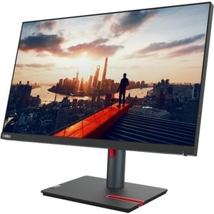 Lenovo ThinkVision P24h-30 24 Zoll Class Webcam WQHD LCD-Monitor - 16:9 Format - Schwarz - 60,5 cm (23,8 Zoll) Viewable - 