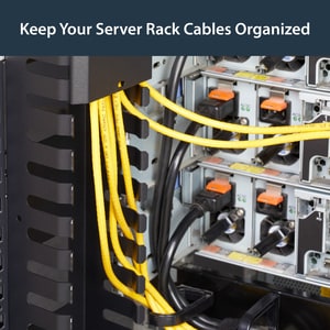 StarTech.com Panneau de gestion de câbles 0U de 91 cm pour rack - Guide-câbles avec conduit encoché - Organisateur pour câ