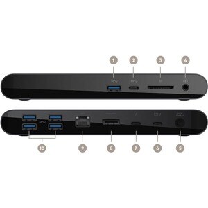 Belkin Thunderbolt 3 Docking Station für Notebook - 170 W - 6 x USB-Anschlüsse - 4 x USB 3.0 - Netzwerk (RJ-45) - DisplayP