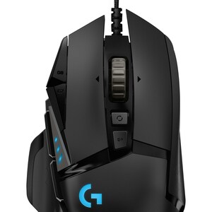 Souris de jeu Optique Logitech HERO G502 - USB - 11 Bouton(s) - Câble - 16000 dpi - Roulettes avec frein