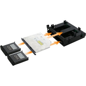  BRACKET & 2X 2.5 HOT SWAP CAGE