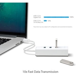 TP-Link UE330 Gigabit-Ethernet-Karte für Computer/Notebook - 10/100/1000Base-T - Tragbar - USB 3.0 Typ A - 40 Gbit/s Daten