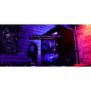 Cooler Master MasterBox Q500L Computer Case - Mid-tower - Black - Steel, Plastic, Acrylic - 2 x Bay - 1 x 4.72" x Fan(s) I