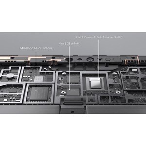 Microsoft- IMSourcing Surface Go Tablet - 10" - 4 GB RAM - 64 GB Storage - Windows 10 Pro - Silver - Intel microSDXC Suppo