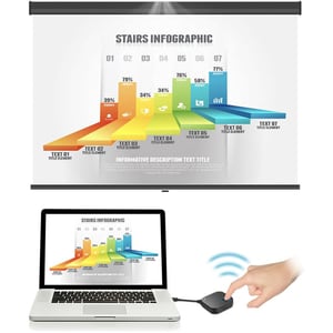 BenQ InstaShow WDC10C, Schwarz, 800 x 600 (SVGA), 1024 x 768 (XGA), 1280 x 1024 (SXGA), 1280 x 720 (HD 720), 1280 x 768, 1