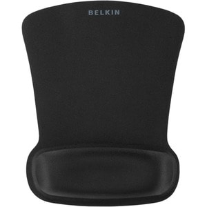 BLACK WAVE REST GEL CUSHION MOUSE PAD W/ WRIST REST ROHS