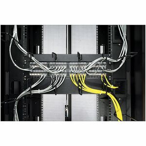 APC by Schneider Electric Kabelbündler - Schwarz - Kabelmanager - 1U Rack Height