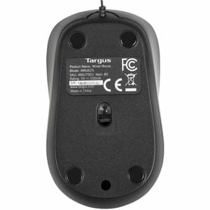 Souris Optique Targus - USB - Câble - Roulettes avec frein - Symétrique