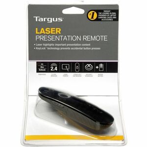 Targus AMP13EU Kabellos Gerätefernbedienung - für Projektorwand - Funk - 15,24 m Operating Distance - AkkuGrau, Schwarz