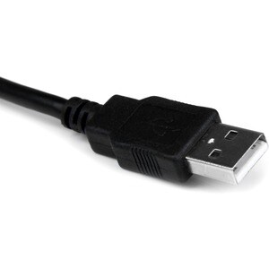 StarTech.com USB 2.0 auf Seriell Adapter - USB zu RS232 / DB9 Konverter (COM) 0,3m - Schwarz