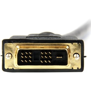StarTech.com Câble HDMI® vers DVI-D 1 m - M/M - 2e bout: 1 x 19-pin DVI-D Digital Video - Male - Blindé - Doré Connecteur 
