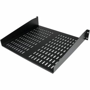StarTech.com 2 HE Universal Server Rack/ Schrank Fachnbodenbis 22 Kg - 40 cm Tief - belüftet - Stahl, SPCC - 22,68 kg Stat