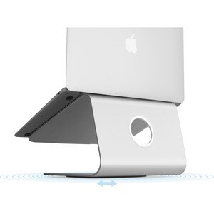 MSTAND360 LAPTOP STAND W/ SWIVEL BASE - SILVER