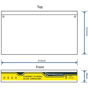 4PORT RS422/485 ETHERNET TO SERIAL DEVICE SERVER 1 MEGABAUD