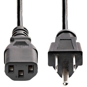12FT PC POWER CABLE 5 15P TO C13 18AWG MONITOR CORD