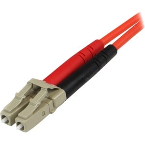 StarTech.com Câble Réseau - Jarretière Fibre Optique Duplex Multimode 50/125 OM2 LC - ST - LSZH - 1 m - 2e bout: 2 x ST Ne