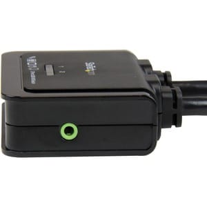 StarTech.com Switch Commutateur KVM 2 Ports USB, HDMI® avec Audio et Câbles pour 2 PC sur 1 écran - Auto Alimenté - 2 Ordi