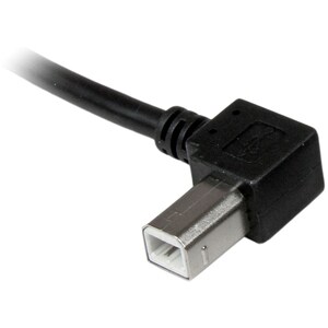 StarTech.com 1m USB 2.0 A auf B Kabel links gewinkelt - St/St - Cable for Drucker, Scanner, Festplatte - Abschirmung - Nic