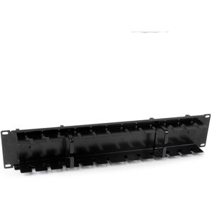 StarTech.com 2 HE 19" doppelseitiges Rangierpanel / Kabelordner Kabelmanagement - Kabelmanagement-Panel - 2U Rack Height x
