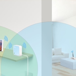 TP-Link TL-WR802N Wi-Fi 4 IEEE 802.11n Ethernet Drahtlos Router - 2,48 GHz ISM-Band - 37,50 MB/s Drahtlosgeschwindigkeit -