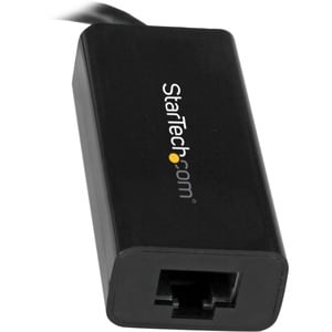 StarTech.com USB-C auf Gigabit Ethernet Adapter, Thunderbolt 3 kompatibel, Windows & Mac, RJ45 LAN Netzwerkkonverter, Schw