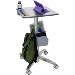 LearnFit® mobiler Steh-Sitz Tisch mit 40.6cm Höhenverstellung und 10 Jahre Garantie- Sitz-Steh-Arbeistplatz, mobiler Schre