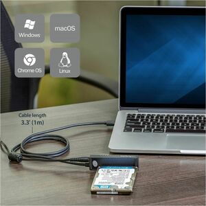 StarTech.com Câble adaptateur USB 3.1 (10 Gb/s) pour disques durs / SSD SATA III 6 Gb/s de 2,5" et 3,5" - Adaptateur USB 3