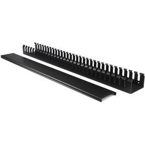 StarTech.com Panneau de gestion de câbles 0U de 91 cm pour rack - Guide-câbles avec conduit encoché - Organisateur pour câ
