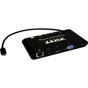 Station d'accueil Port USB Type C pour Notebook/Ordinateur de Bureau - 60 W - 4 x Ports USB - 3 xUSB 3.0 - Réseau (RJ-45) 